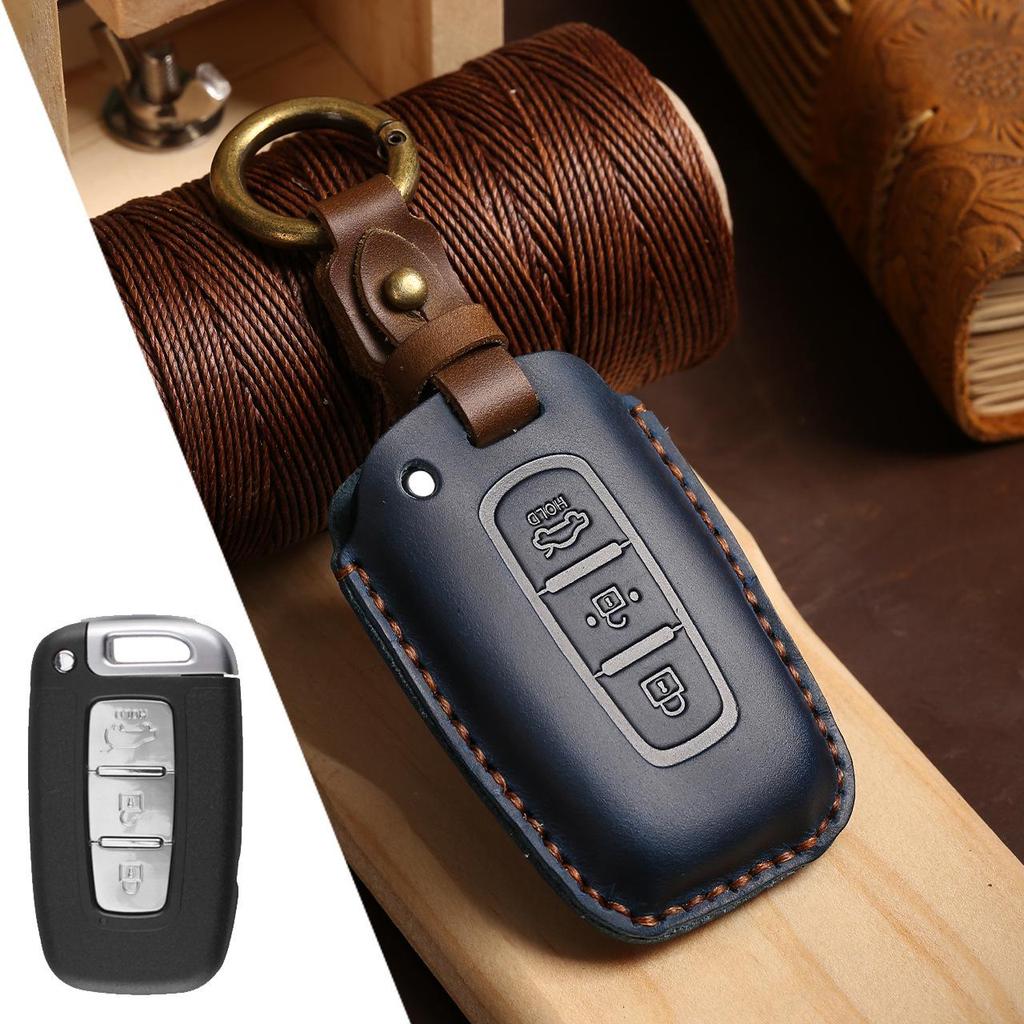 Чехол для ключа из натуральной кожи для Kia Carnival, Sportage, K3, Sorento, Pegas и Elantra