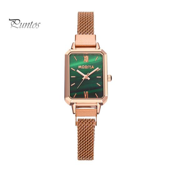 Женские часы с продолговатым циферблатом, кварцевый механизм, изысканный указатель, высокая точность, украшение без задержки, легкие женские наручные часы