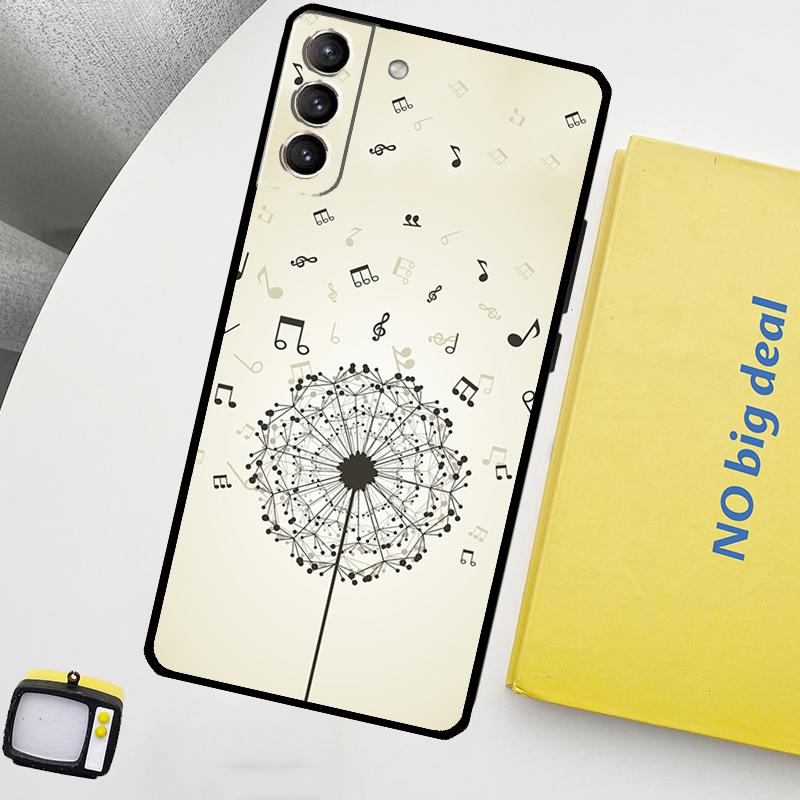 Minimalist Music Lover Phone Case For Samsung Galaxy S25 S26 Ultra S20 S21 S22 S23 Plus S10 S25 FE S24 Ultra Cover