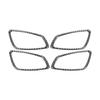 Carbon Fiber Car Door Inner Handle Panel Trim Frame Decoration Sticker For BMW 3 Series E90 E92 2005-2012 Interior Accessories