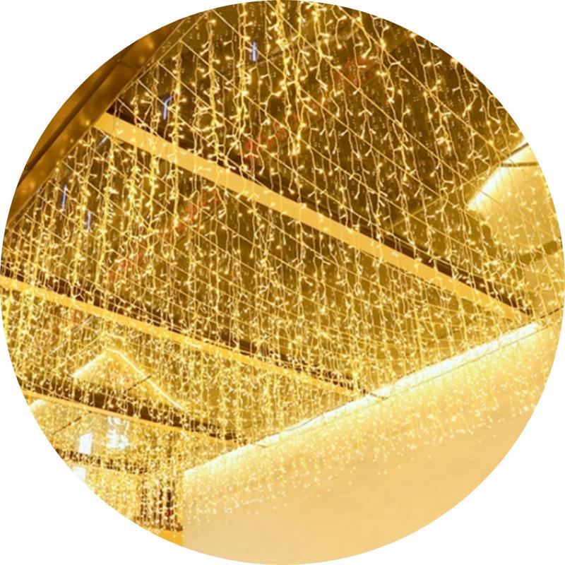 Водонепроницаемая светодиодная гирлянда-бахрома - Уличная декоративная мигающая гирлянда для Рождества и эффектов водопада