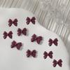 10PCS Bow Accessories Resin 3D Rhinestone Fashion Nail Charm Parts  Hairclip