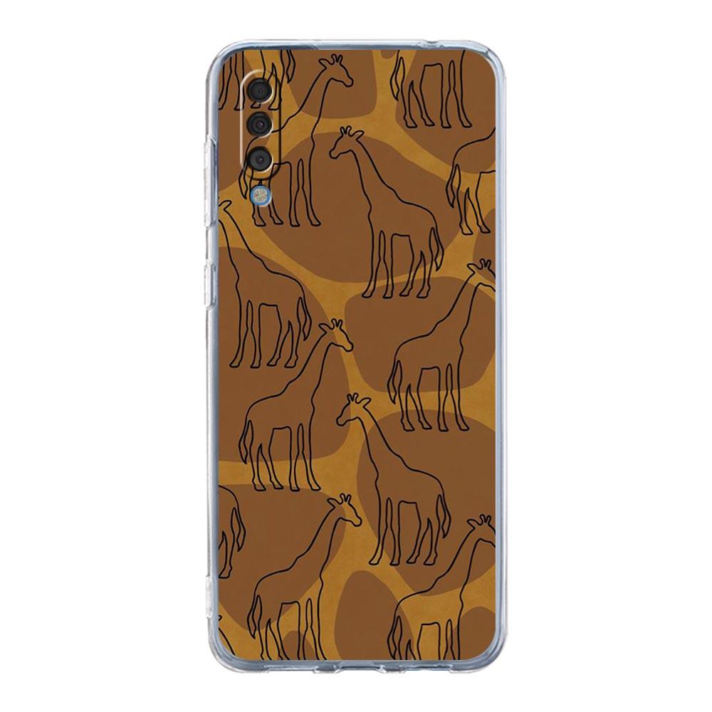 Phone Case For Samsung A16 A14 A12 A22 A32 5G A34 A42 A52 A54 A50 A70 A72 A40 A20E A10S A20S A04S A06 Cover giraffe illustration