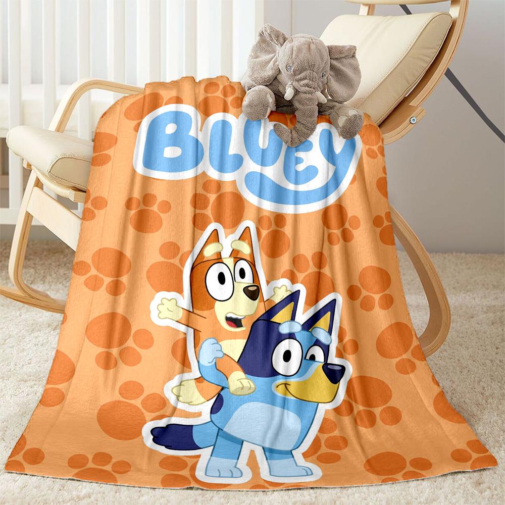 Bluey's Colorful Friends Blanket Comfortable Great for Office Chair Picnics Four Seasons Universal Stylish Decor