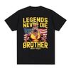 Легенды Никогда Не Умирают Брат 1953-2025 Халк Хоган Халкамания Футболки Мужские Женские Мода Классическая Оверсайз Хлопковая Футболка Уличная Одежда