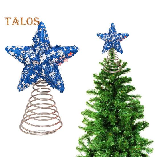 Патриотическая звезда-верхушка на елку 4 июля патриотическое украшение на елку 3D блестящая звезда-верхушка на елку для праздничной вечеринки в честь Дня независимости