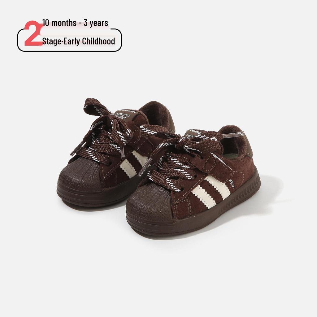 Зимние хлопковые ходунки для младенцев и малышей 2025 года с защитой мыска для мальчиков и девочек