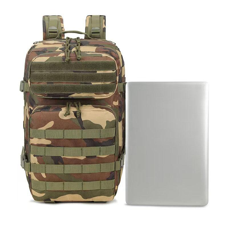 45L Backpack Outdoor Bag Fitness Backpack MOLLE Backpack Women's/Men's Hiking Survival Backpack Men's Dual Cup Holder