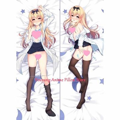 Чехол на подушку в стиле аниме Dakimakura, черный комбинезон, носки, рождественская наволочка с двухсторонним принтом, обнимающая подушка для тела