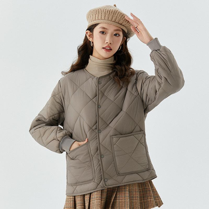Зимняя однотонная модная куртка с утолщенной подкладкой и длинными рукавами из хлопка, женская хлопковая одежда, топы
