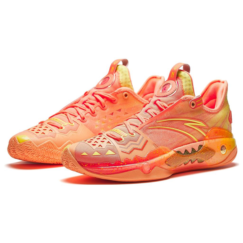 Kyrie Irving x Anta Shock Wave 5 Pro Sun Мужские кроссовки Оранжевый Флуоресцентный-Мандариновый Флуоресцентный-Светло-оранжевый 112411111S-2