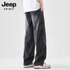 JEEP SPIRIT Men's Washed Multi-Pocket Loose Fit Jeans