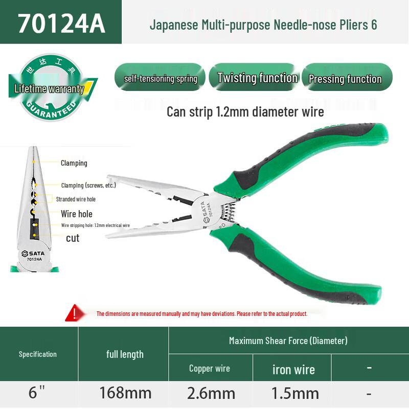 SATA 70124A Professional Japanese Pliers