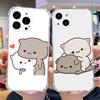 Милый Чехол для Телефона BuBu DuDu Для iPhone 16,15,14,13,12,11 Pro,Max,Plus,X,XS,XR,SE,Mini Прозрачный Силиконовый Мягкий