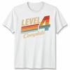 Level 4 Complete Unisex T Shirt Vintage 4th Wedding Anniversary Graphic Tee