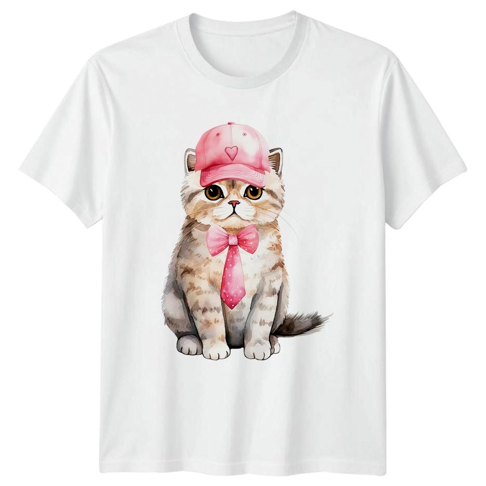 Feline Business Casual Unisexs TShirt Cat Lover Pets Birthday Gift For Her