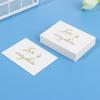 Happy Birthday Wedding Party White Greeting Card Handwriting Message Cards Gold Stamping Thank You