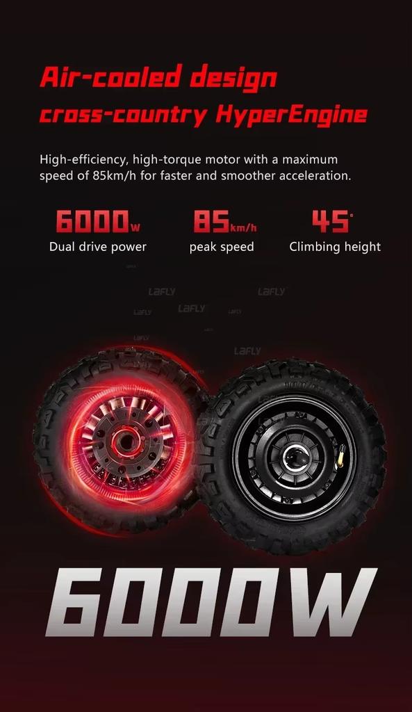 Электросамокат BOYUEDA S5 Двигатель 6000 Вт Аккумулятор 60 В 38 Ач Дальность полета 120 км Скорость 85 км/ч Приложение NFC Smart RGB подсветка Внедорожные электросамокаты