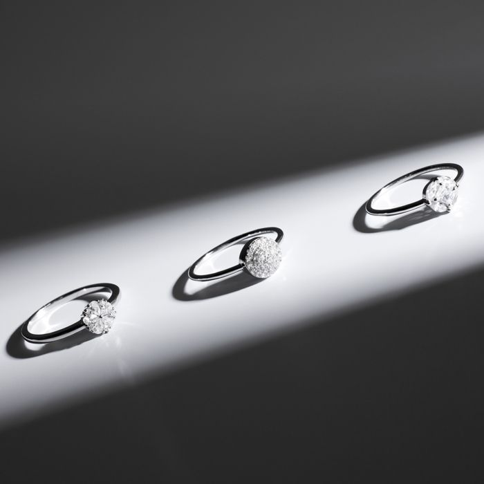 Bague - Delark - Argent 925 - Zirconium - Plaqué Rhodium - Femme