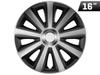 Aviator Carbon Silver / Black 16" Hubcap, 1 Pc.