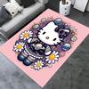 Office Rug Hello Kitty, Space Theme Anti-Slip Rug, Machine Washable for Living Room, Bedroom, Office, Multiple Sizes, Bedroom Mat, Decorative Mat, Dur