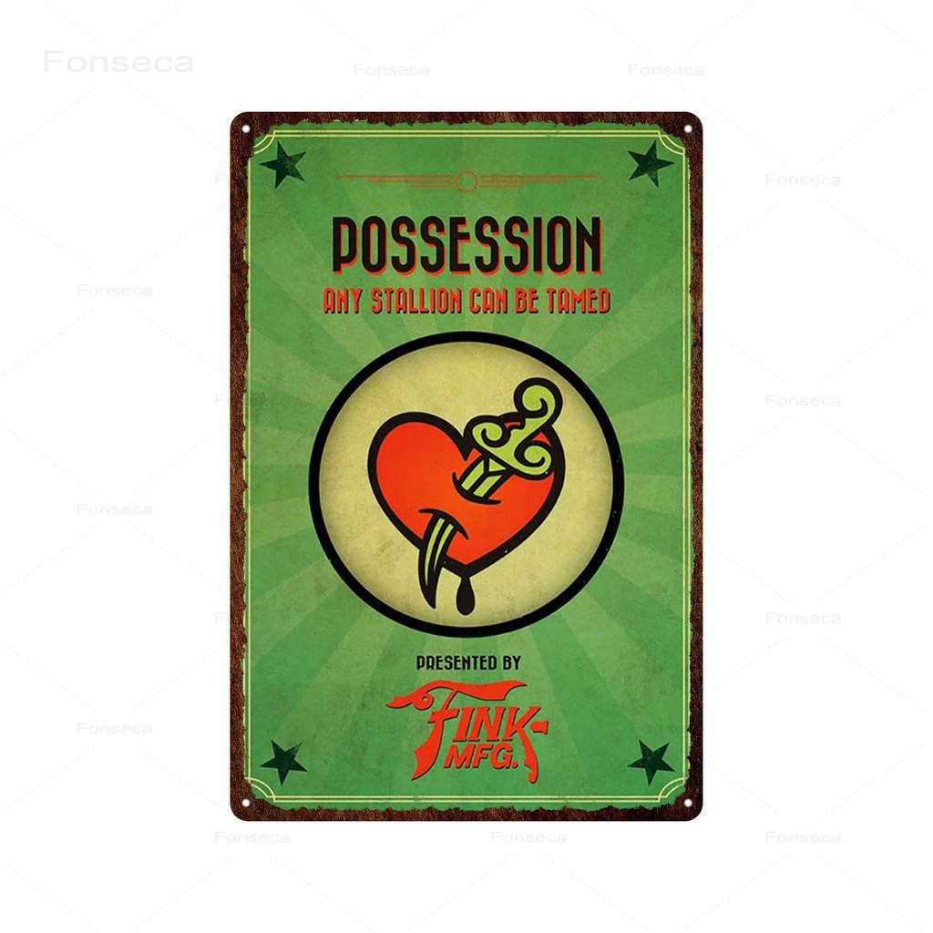 Стрельба из игры Bioshock Оловянная вывеска Бесконечное высокое качество Ретро Meatl Таблички Винтажная настенная художественная железная картина для украшения домашнего бара