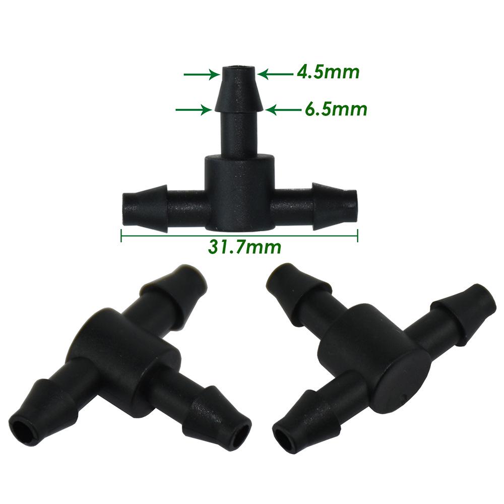 Capillary Connector & Support for Drip Irrigation Sprinkler - PE Pipe PVC Double/Single Hook Emitter Plug Accessory