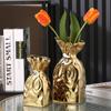 Ваза Европейская классическая ваза Домашняя гостиница Цветочная композиция Модный орнамент Ваза Керамическая ваза