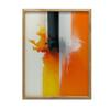 Orange Expression Orange Expression, 40X50 Cm, Gold Aluminum Frame, 230 Gsm Matte Paper