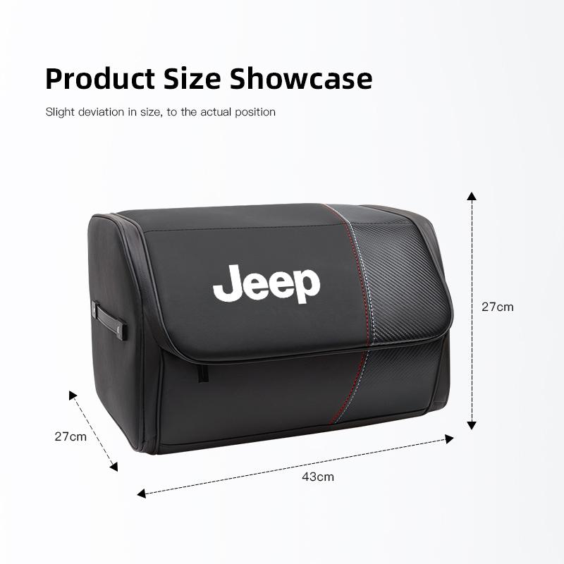 Collapsible Trunk Organizer Portable Car Storage Box Accessories For Jeep Renegade Wagoneer Avenger Recon Wrangler JK Valve Stem AKT1