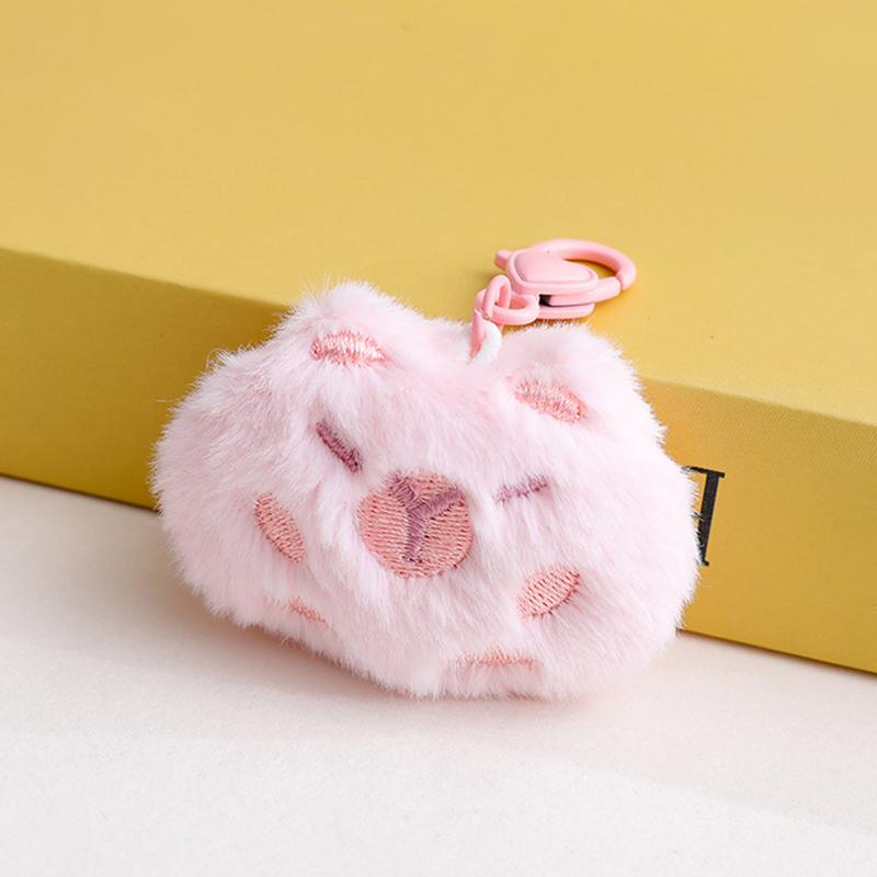 Капибара плюшевая подвеска мультяшная капибара брошь мягкая кукла брелок автомобильный брелок рюкзак сумка декор детский подарок