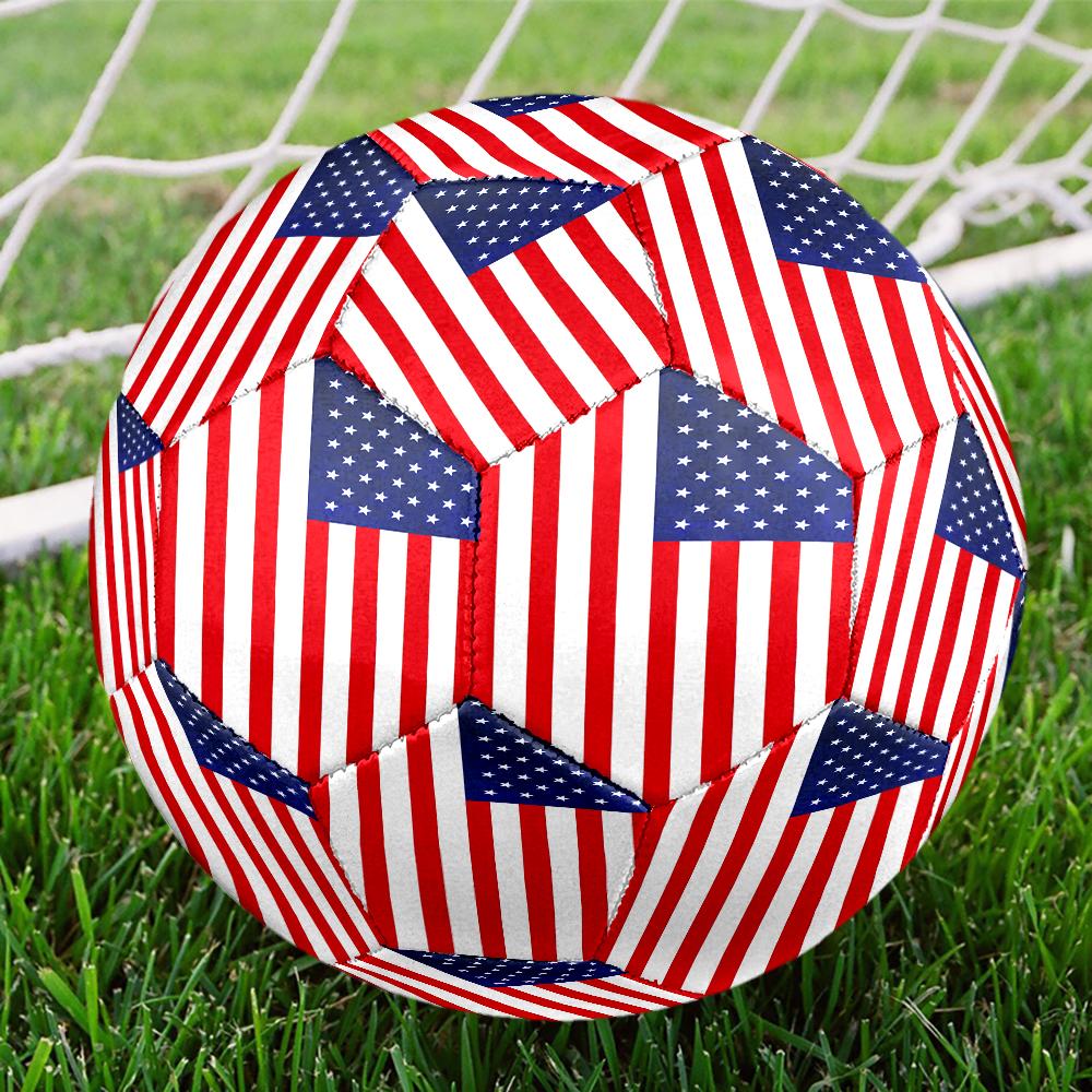 Liberty Statue With American Flag Size 5 Soccer Ball,Indoor/Outdoor Suitable for Training Matches Tournaments Practice Games Perfect Gift for Fan