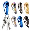 Skull Keychain Heavy Duty Titanium Steel Skull Key Ring Holder Portable Lightweight Metal Hanging Buckle Carabiner Clip