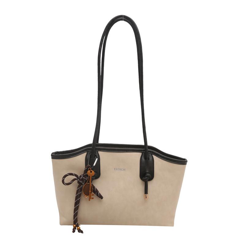 Stylish Large Capacity Tote Bag For Women In Chic Retro Design With Multiple Color Options