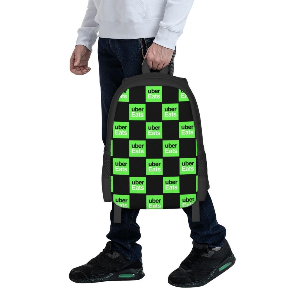 Ubereats Student Backpack School Bag Hiking Travel Daypack for Men Women Fashion Bookbag Shoulder Bags