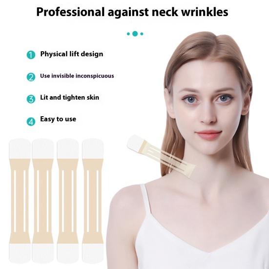 10 шт. мгновенной подтяжки шеи ленты невидимые натуральные подтягивающие полоски для шеи лица челюсти шеи уменьшающие морщины полоски антивозрастные патчи для шеи