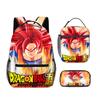 Набор Dragon Ball Dragonbal из трех предметов, Школьная сумка для начальной и средней школы, Детский рюкзак, Сумка для ланча, Пенал