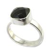 Handmade Silver Ring 'Sissi' Silver Onyx - 10x10 Mm