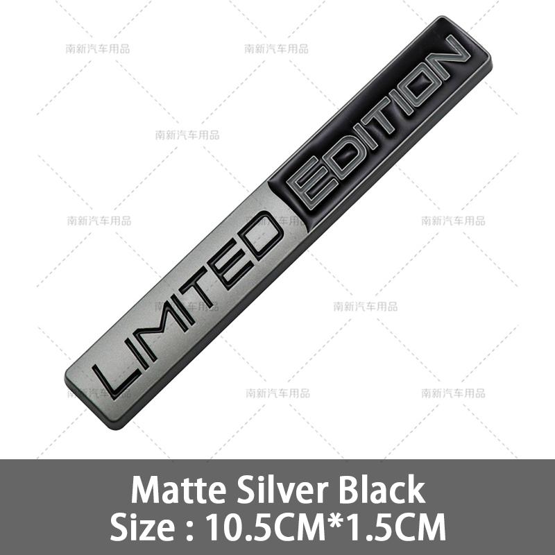Metal Limited Car Front Grill Emblem Stickers Rear Trunk Badge Decal For Jeep Wrangler Grand Cherokee Dodge SRT Challenger ALW1