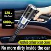 1pc Wireless Car Vacuum Cleaner USB Charging 1200mAh Portable Cleaning Appliance Mini Wet and Dry Vacuum Cleaner Household