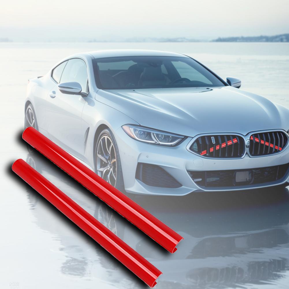 2/4PCS Car Front V Brace Grill Trim Strips Cover Front Grill Insert Trims Stripes for BMW F30 F31 F32 F33 F34 F35 F36