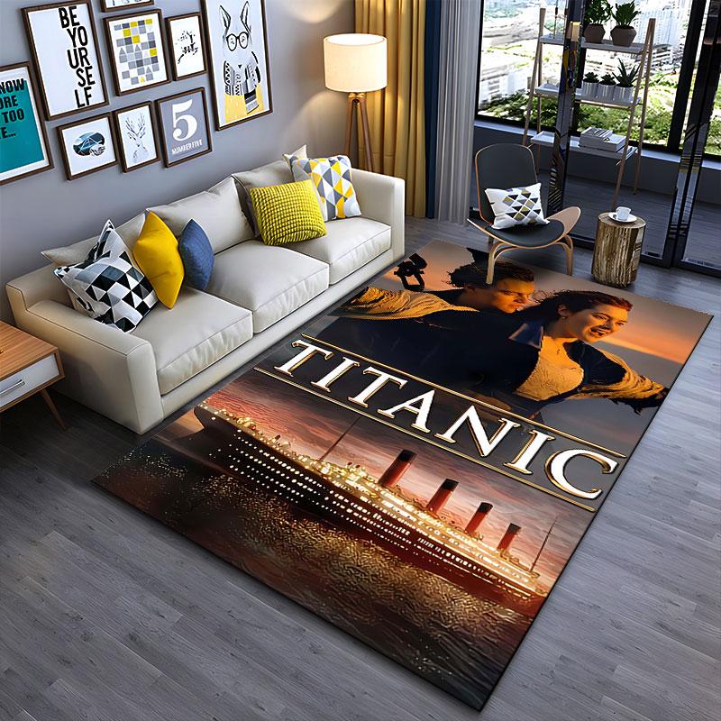 Titanic Movie Scene Carpet suitable as a non-slip mat for the living room or bedroom sofa