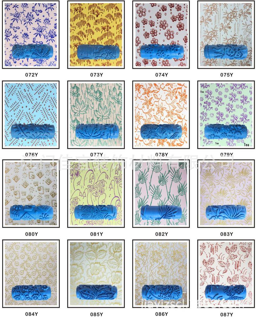 5-дюймовый ролик с рисунком для жидких обоев - Инструмент для DIY-точечной росписи и покраски стен