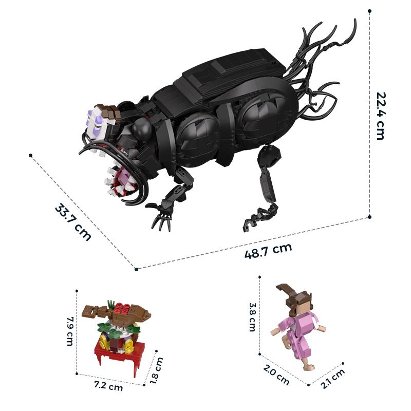 Buildmoc Аниме Безликий Человек Монстры Унесенные Призраками MOC Набор Строительные Блоки Комплекты Игрушки для Детей Детские Подарки Игрушка 1107ШТ Кирпичики