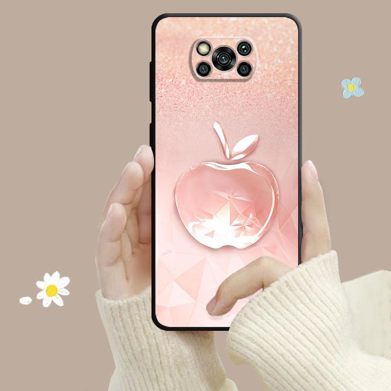 Чехол для Xiaomi Poco X3 Nfc X4pro M3 C40 для Mi 12 11 10 10t 8 Note10 Lite 11ultra 11t Pro F1 розовое золото розовая королева принцесса