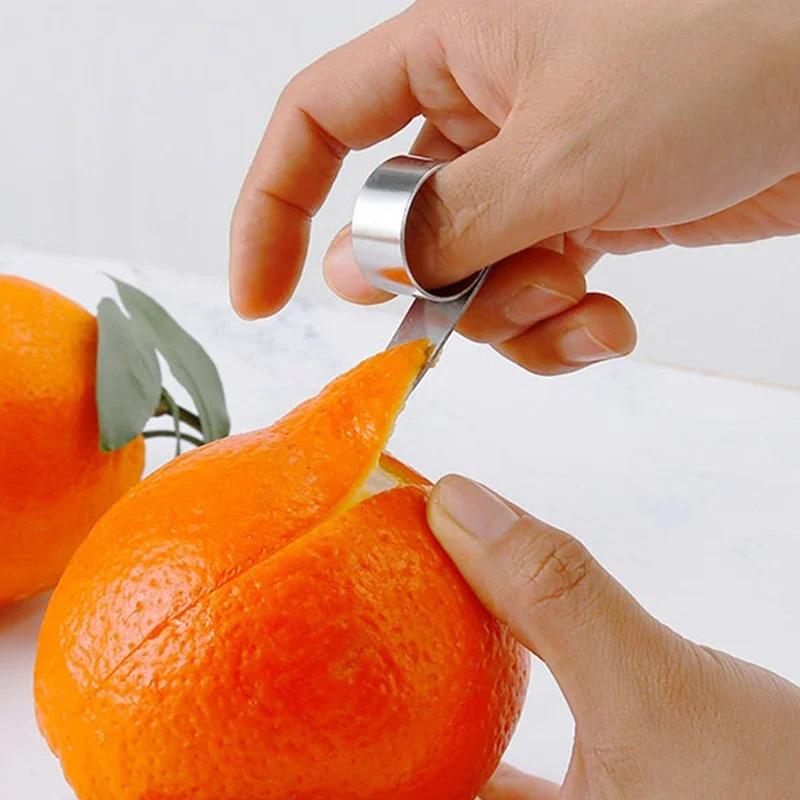 2 шт. апельсиновый нож для чистки цитрусовых фруктов из нержавеющей стали нож для чистки лимона и апельсина приспособление для удаления кожуры с фруктов гаджеты кухонные принадлежности