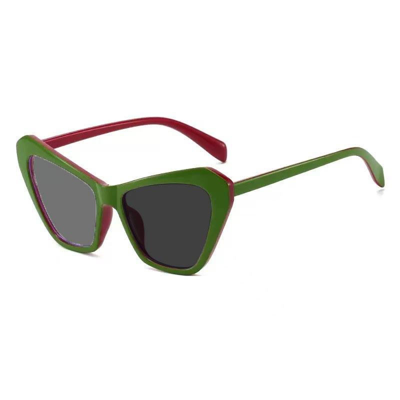 Colorful Oversize Reading Glasses Fashion Women Men Cat Eye Far Sight Eyeglasses Sunglasses Goggles with Diopter 0 To -4.0