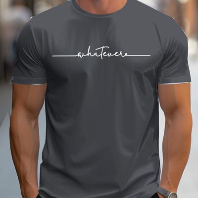 2024 летняя мужская повседневная свободная футболка с короткими рукавами и круглым вырезом с 3D-печатью