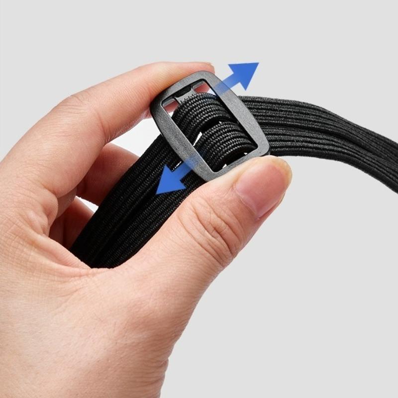 Motorcycle Helmet Straps with Hook Retractable Motorcycle Elastic Rope Helmet Luggage Adjustment Fix Buckle Rope Accessories