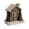 Ceramic Log Cabin Chimney Incense Burner Fragrance Stick Holder for Festive Christmas Decoration